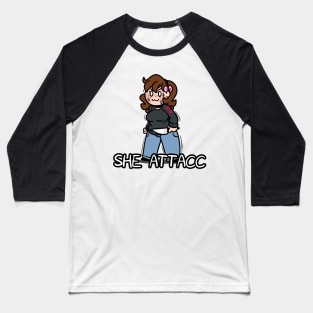 SHE ATTACC Baseball T-Shirt